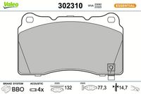 Bremsbelagsatz, Scheibenbremse