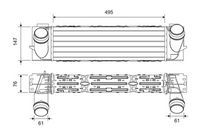 Radiator intercooler VALEO, Cod: 818252