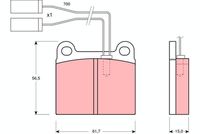 комплект спирачно феродо, дискови спирачки