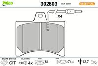 Bremsbelagsatz, Scheibenbremse