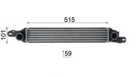 Thumbnail - Intercooler, inlaatluchtkoeler - CI612000P - MAHLE
