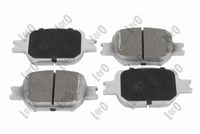 Set placute frana,frana disc ABAKUS, Cod: 231-01-262