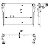 Thumbnail - Intercooler, inlaatluchtkoeler - CI33000P - MAHLE