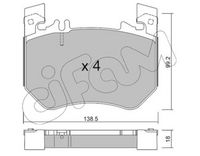 Set placute frana,frana disc CIFAM, Cod: 822-1311-0