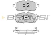 Комплект спирачно феродо, дискови спирачки BP3316 BREMSI