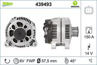 Generator / Alternator VALEO, Cod: 439493