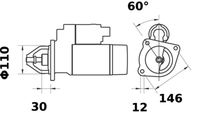 Thumbnail - Startmotor / starter - MS389 - MAHLE