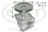 водна помпа, охлаждане на двигателя