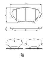 комплект спирачно феродо, дискови спирачки