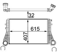 Thumbnail - Intercooler, inlaatluchtkoeler - CI83000S - MAHLE