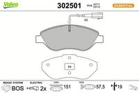 Bremsbelagsatz, Scheibenbremse