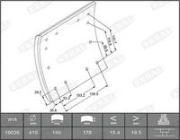 BERAL Remvoeringsset, trommelrem 2
