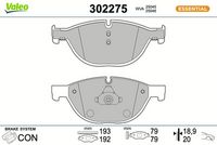 Bremsbelagsatz, Scheibenbremse