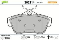 Bremsbelagsatz, Scheibenbremse