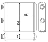 Thumbnail - Kachelradiateur, interieurverwarming - AH81000S - MAHLE