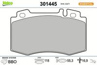 Bremsbelagsatz, Scheibenbremse