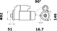 Thumbnail - Startmotor / starter - MS61 - MAHLE