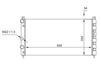 Radiator, engine cooling
