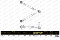 MONROE Draagarm, wielophanging 2