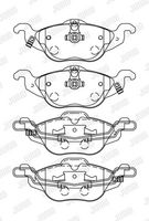 Bremsbelagsatz, Scheibenbremse