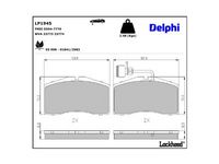 комплект спирачно феродо, дискови спирачки