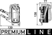 Thumbnail - Oliekoeler, motorolie - CLC67000P - MAHLE