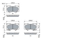 Bremsbelagsatz, Scheibenbremse