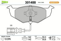 Bremsbelagsatz, Scheibenbremse