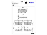 комплект спирачно феродо, дискови спирачки