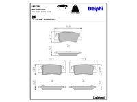 комплект спирачно феродо, дискови спирачки