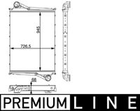 Thumbnail - Intercooler, inlaatluchtkoeler - CI215000P - MAHLE