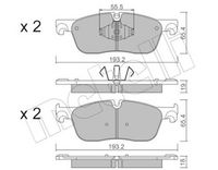 Bremsbelagsatz, Scheibenbremse