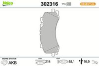 Bremsbelagsatz, Scheibenbremse