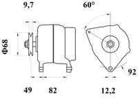 Thumbnail - Dynamo / alternator - MG1062 - MAHLE