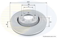 Disc frana COMLINE, Cod: ADC1580V