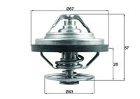 Thermostat, Kühlmittel