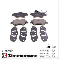 комплект спирачно феродо, дискови спирачки