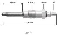 Bujie incandescenta VALEO, Cod: 345170