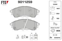Bremsbelagsatz, Scheibenbremse
