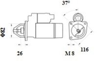 Thumbnail - Startmotor / starter - MS1084 - MAHLE