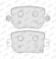 комплект спирачно феродо, дискови спирачки