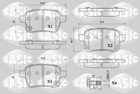 комплект спирачно феродо, дискови спирачки