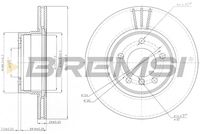 Спирачен диск CD7241V BREMSI