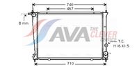 Radiator, racire motor AVA Clever Choice, Cod: HY2053