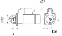 Thumbnail - Startmotor / starter - MS1078 - MAHLE