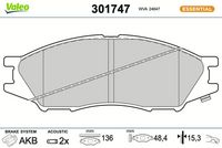 Bremsbelagsatz, Scheibenbremse