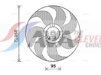 Ventilator, radiator AVA Clever Choice, Cod: VN7511