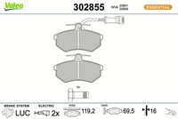Bremsbelagsatz, Scheibenbremse