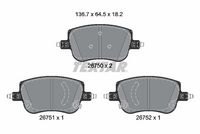 Bremsbelagsatz, Scheibenbremse