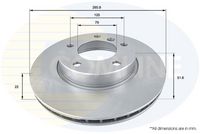 Disc frana COMLINE, Cod: ADC1702V